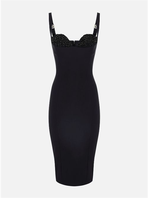 ABITO CON CRISTALLI ELISABETTA FRANCHI | AB83557E2110 NERO